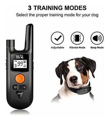 Collar De Adiestramiento Recargable Para Perros Con 3 Modos