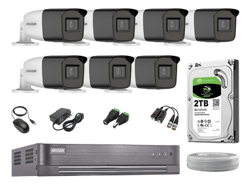 Cámaras Seguridad Exterior Kit 7 Varifocal Full Hd + 2tb P2p