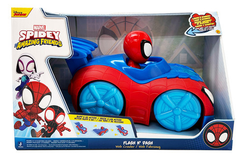 Spidey Y Sus Amigos Vehículo Flash And Dash Snf0124 Lelab Color Tamaño Unico