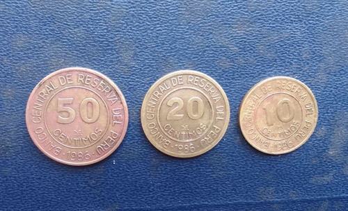 Monedas Perú Céntimos De Inti 1986