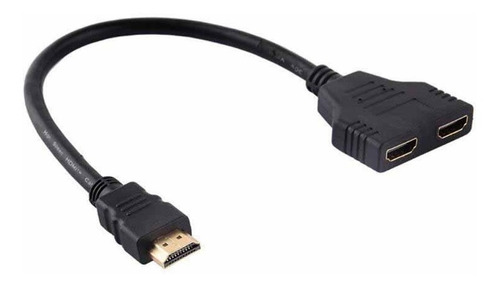 Cable 2 Salidas Splitter Hdmi Multiplicador Divisor 30cm