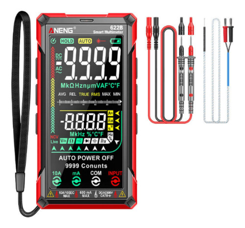 Multímetro Digital Aneng Smart Touch Con Rango Automático 99