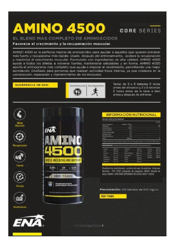 Imagen 4 de 6 de Amino 4500 Ena X 150 Tabs Promo X2 Mg