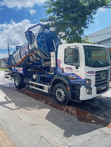 Caminhao Volkswagem 17-190 Limpa Fossa E Hidrojato De 12.000