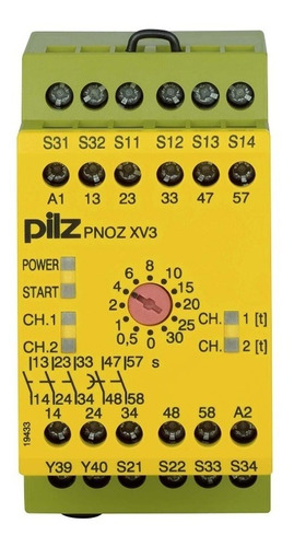 774540 Pilz Relevador De Seguridad Pnoz Xv3 30/24vdc 3n/o2no