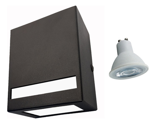 Aplique Pared Exterior Unidirecional  Pack X2 + Lamparas Led