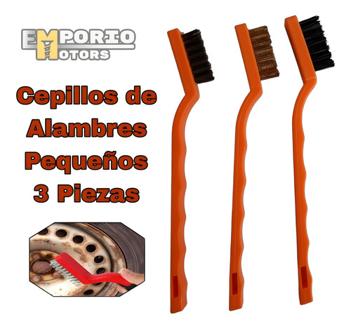 Cepillos De Alambres Pequeños 3 Piezas 