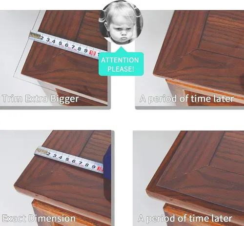 Necaux Protector De Mesa Transparente Personalizado 38 X ...