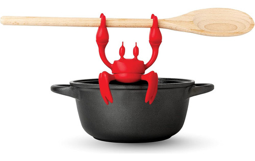 Red The Crab - Soporte De Silicona Para Utensilios De Cocina