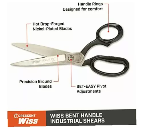 WISS W20 10 3/8 Heavy Duty Industrial Scissors