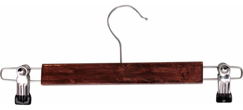 Cabide De Madeira Vizapi Adulto Wood 33x11cm Saia Mel Vizapi Cor Marrom