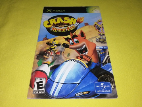 Manual Original Crash Nitro Kart Xbox Clasico