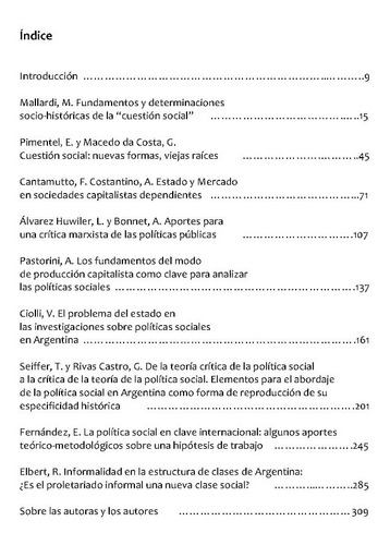 Imagen 2 de 6 de Cuestión Social Y Políticas Sociales