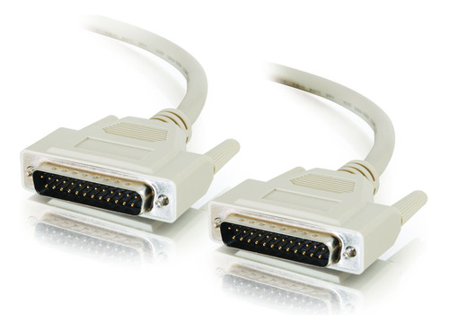C2g  Ieee- Db25 M/m Cable Paralelo, Beige (6 Pies, 6.0 ft)
