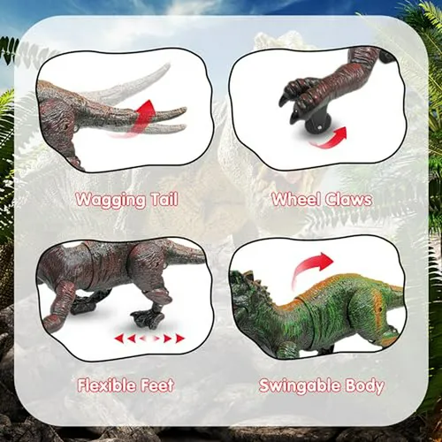 Juguete Dinosaurio Rc Para Niños 3-12 Años, T-rex Robot Elec