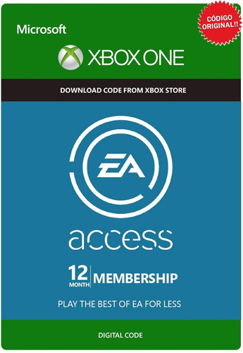 Ea Access 12 Meses 1 Año Código Oficial / Xbox One