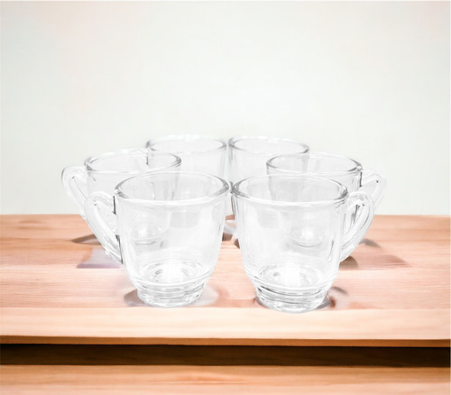 Set De Tazas De Vidrio Para Cafe Espresso Pequeñas