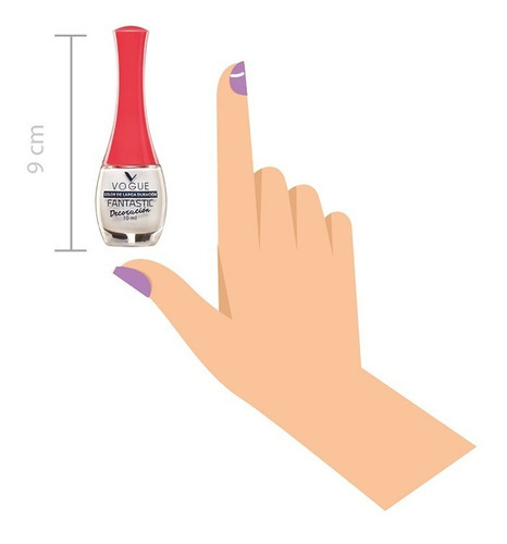 Esmalte Para Uñas Vogue Fantastic De Larga Duración 10 Ml Color Blanco Armiño