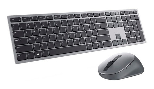 Teclado Y Mouse Inalambrico Dell Km7321w Español Gris/negro