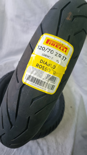Pneu Dianteiro Pirelli Diablo Rosso 2 120/70-17 Novo (Usado)