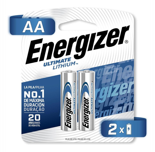 Pila Energizer Litio Aa Blister 2 Unidades