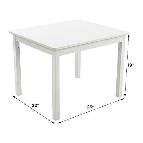 Humble Crew Juo De Mesa Y 4 Sillas De Madera Para Niños, Co