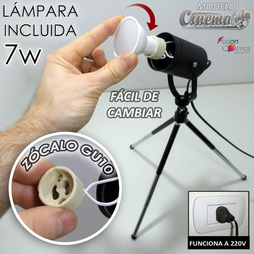 Imagen 9 de 10 de Tripode Luces Led Navidadeña Color Decoracion Efecto Full 7w
