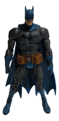 Dc Super Héroes Batman Mattel Traje Azul Con Batarangs