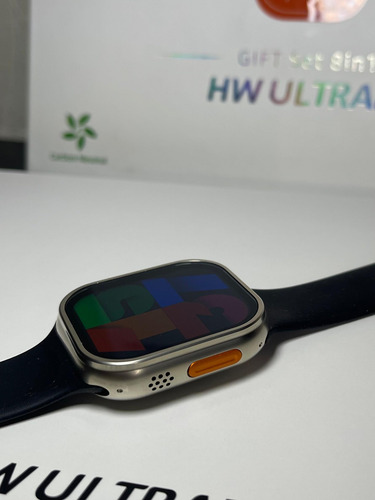 Smart Watch Ultra Con 7 Correas Y Protector Blanco Mesh Negro Dorado