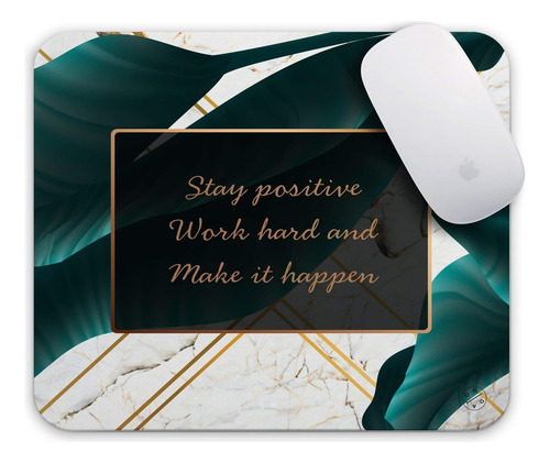 Or Viday Gaming Mouse Pad Custom, Mantente Positivo Para El