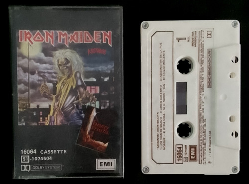 Iron Maiden- Asesinos (killers) -cassette-1981