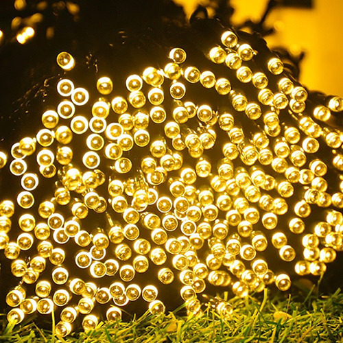 A (8 Funções Solares) Luzes De 5,2 M - Led De Gypsophila