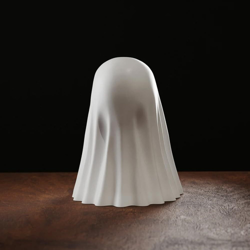 Estátua De Fantasma Engraçada De Halloween Com O Dedo Médio