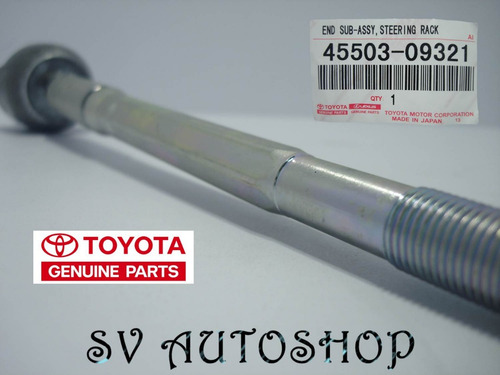 Rotula Direccion Toyota Hilux 2.7 Kavak 4.0 Fortuner 09321