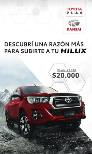 Plan De Ahorro Toyota Hilux 70/30 Y 100%