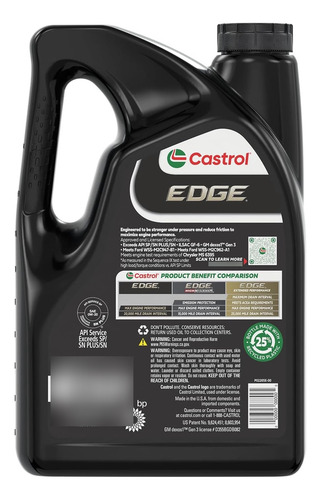 Aceite Sintético Castrol 0w-20 20,000 Millas 4.73l