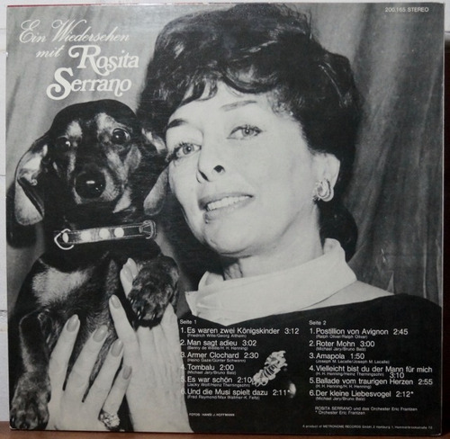 Rosita Serrano - Roter Mohn - Ein Wiedersehen Mit (Usado)