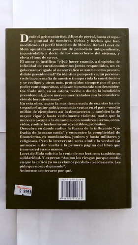 Los Escándalos. Rafael Loret De Mola. Grijalbo. (Usado)