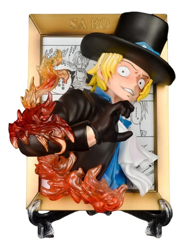 Figura Tipo Cuadro Sabo One Piece Anime Colección 20 Cm