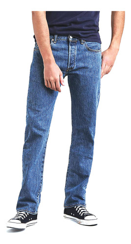 Jeans Hombre 501 Original Fit Azul Medio Levis 00501-0193