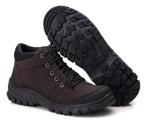 MLB 4268168191 Bota Masculina Cano Baixo Adventure Trilha Conforto Cadarco JM