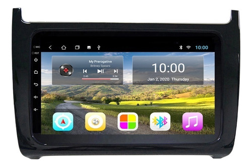 Autoestéreo 2+32g Carplay Cámara Para Volkswagen Polo 11-18