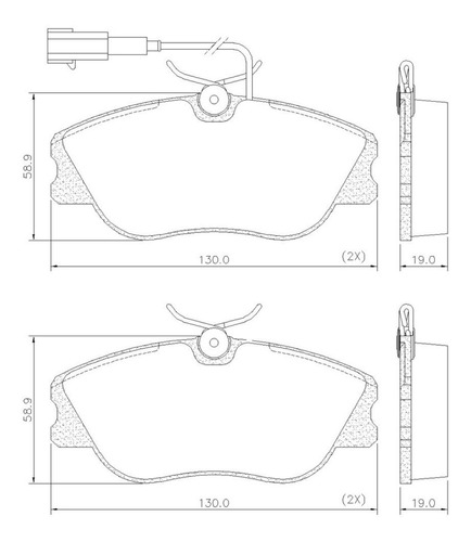 Pastilha Freio Fiat Marea 2.4 20v 2000/2007 Fras-le Pd484a