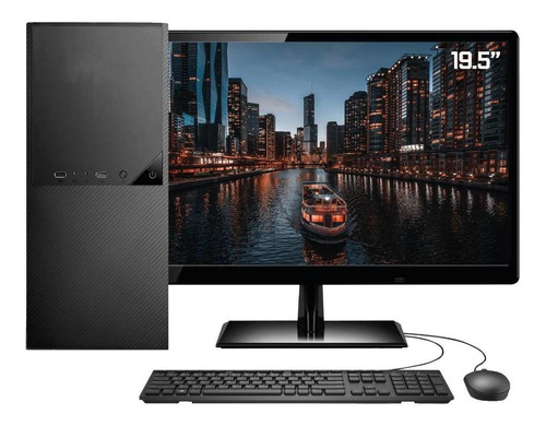 Imagem 1 de 5 de Pc Completo Dual Core 4gb Monitor Placa De Vídeo Uhd + Sdd