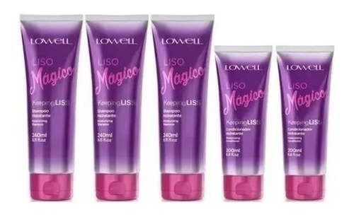 Liso Magico 3 Shampoo + 2 Condicionador Lowell