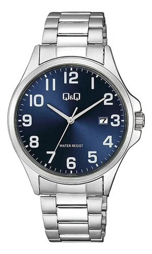 Reloj Q&q Acero Inox Fondo Azul A480j215y 