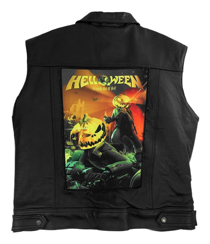 Parche Espaldera Helloween Straight Out Hell 34x26 Grsbp052