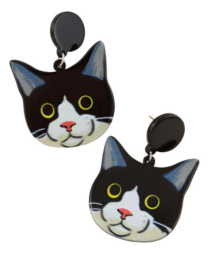 Aretes Mujer Gato 1 Par