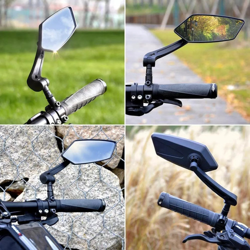 Bicicleta Retrovisor Ajustable Con Gran Lente De Bicicleta