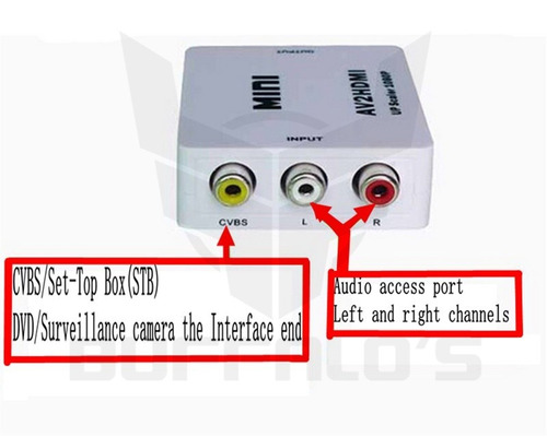 Adaptador Conversor Convertidor Hdmi A Rca (audio+video) Av
